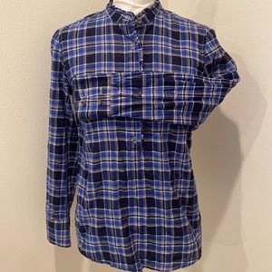 Light plaid blouse